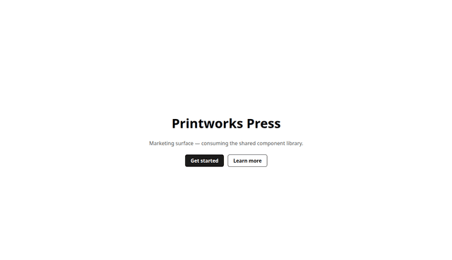 Printworks website image