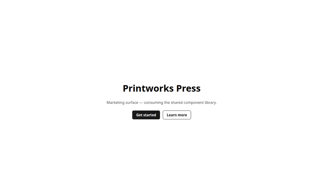 Printworks website image