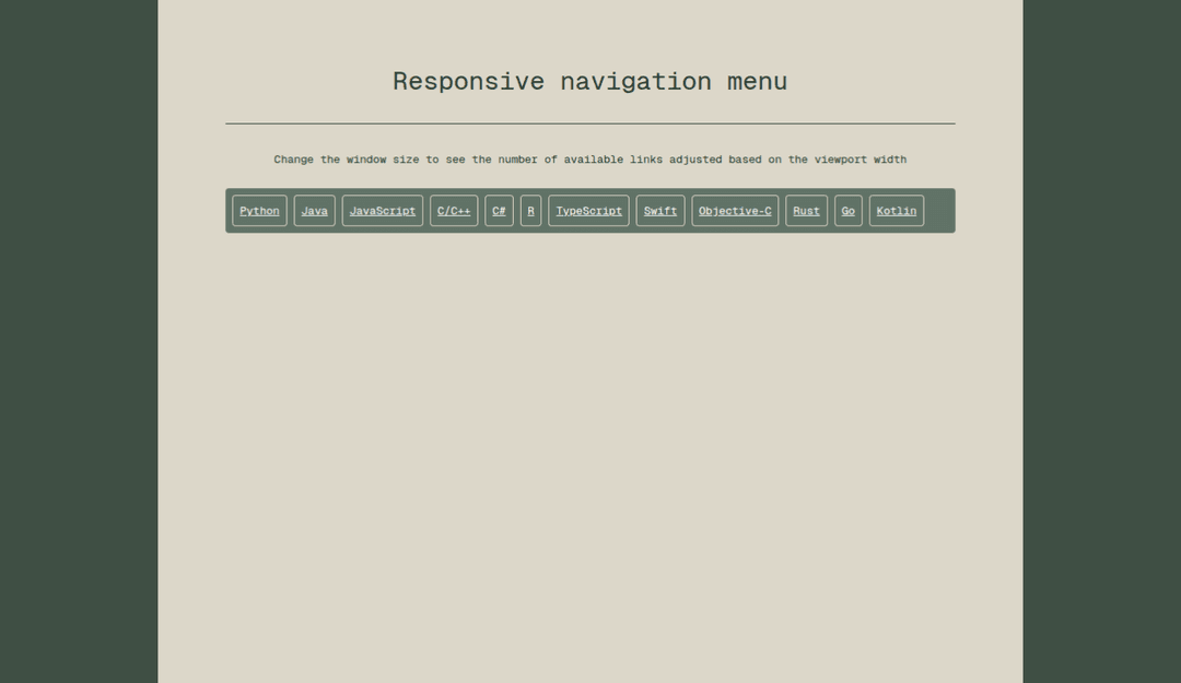 Responsive Navigation website image